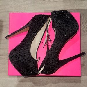 Betsey Johnson Ritzzz Ankle Strap Pumps